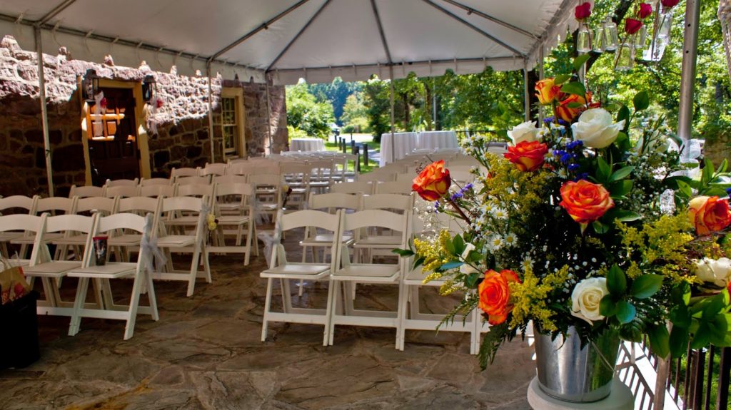 back patio of Cabell's Mill