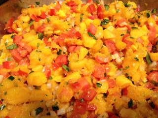 Tropical Mango Salsa Appetizer