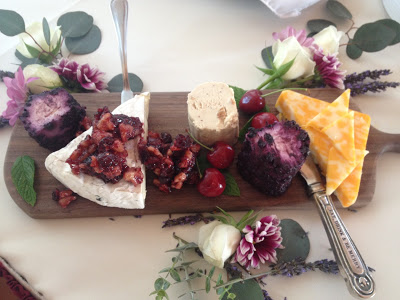 Cheese Boards for Appetizers at Wedding Reception