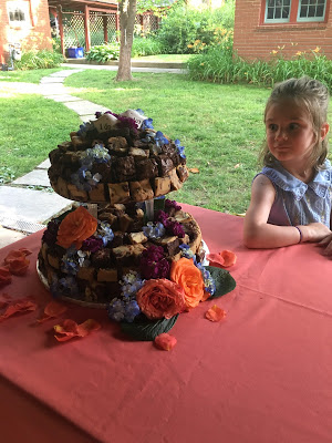 Wedding Cake made from Brownies