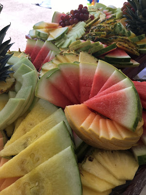 fresh fruit at wedding reception