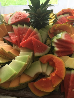 fresh fruit for a wedding reception buffet