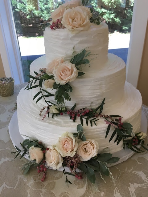 Wedding Cake at Alexandria VA wedding reception