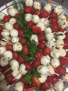 Tomato, Basil, Mozarella appetizer