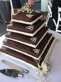 Texas Sheet Cake Wedding Cake