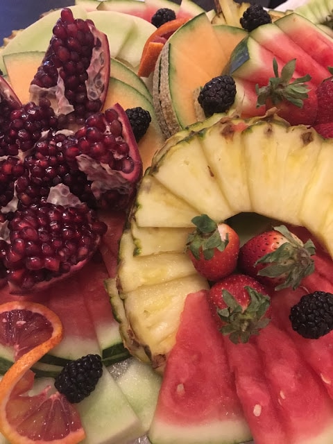 Catering with Fruit at Cabell's Mill, VA