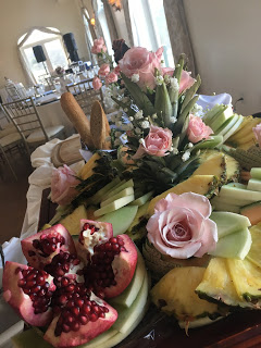 Fruit on a Wedding reception buffet