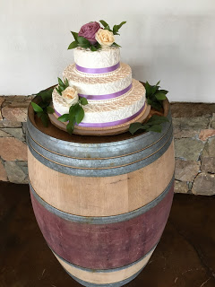 Wedding Cake at a Winery