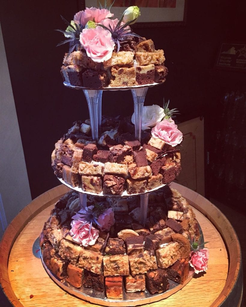 Brownie Wedding Cake