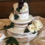 naked wedding cake burke